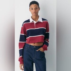 ARITZIA Cropped Polo Shirt